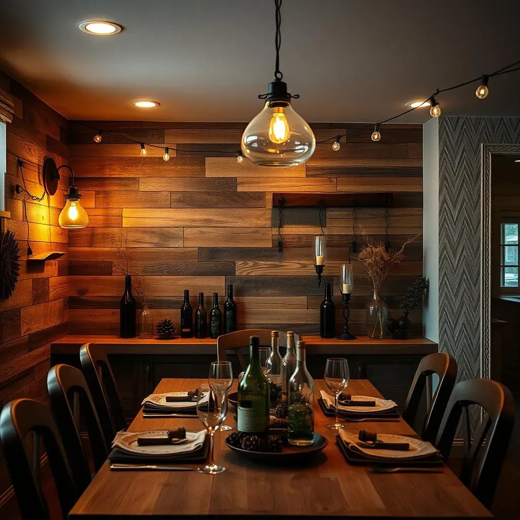 Lighting Up the Rustic Vibe: Accent Wall Lighting Ideas