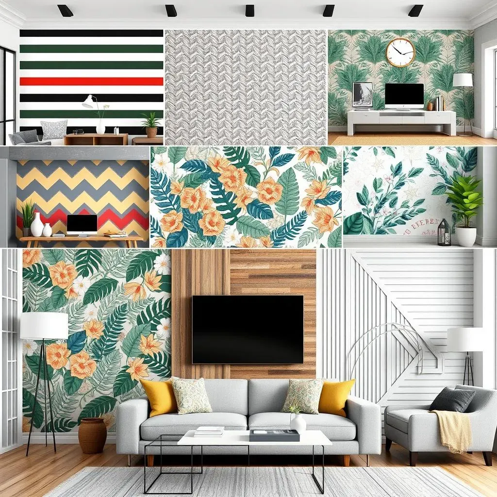 Living Room Accent Wall Ideas: Patterns and Designs