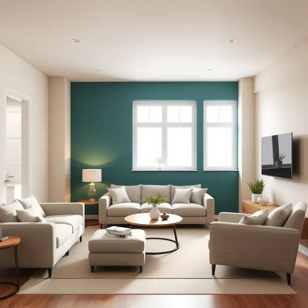 Amazing Living Room Paint Color Ideas with Accent Wall