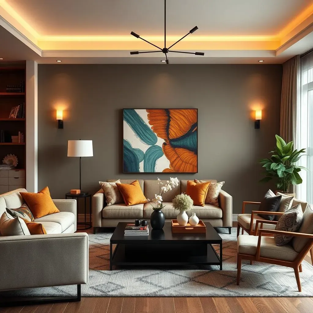 Living Room Painted Accent Wall Ideas