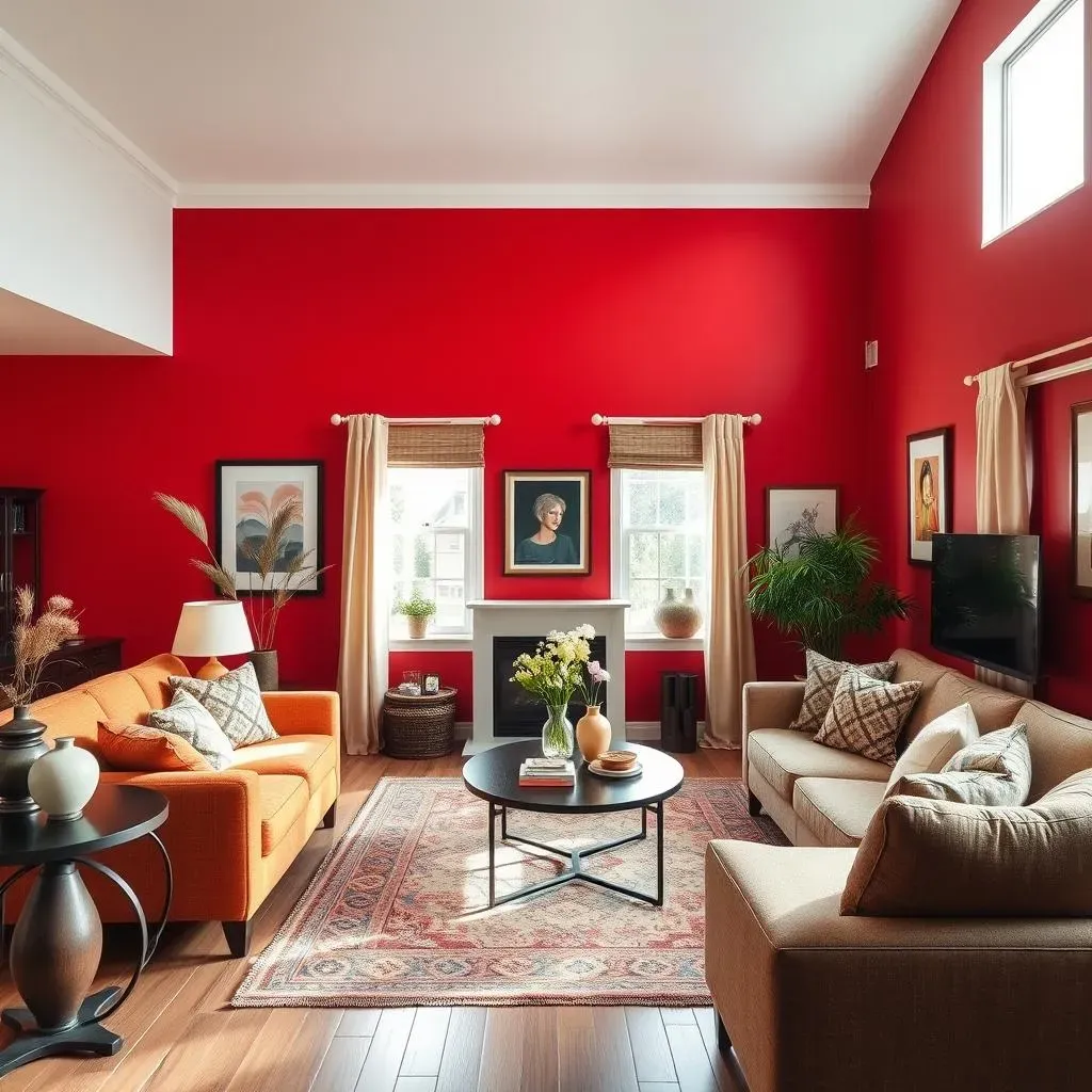 Maintaining and Updating Your Red Accent Wall Living Room