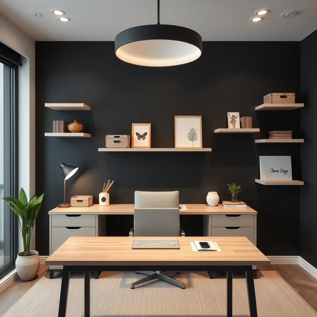 Making Your Black Accent Wall Office Work for You