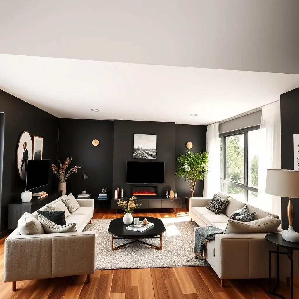 Making Your Black Accent Walls Living Room Work