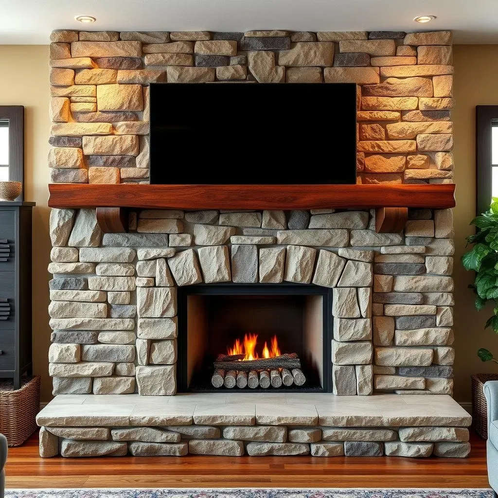 Material and Texture Choices for a Stunning Fireplace TV Wall