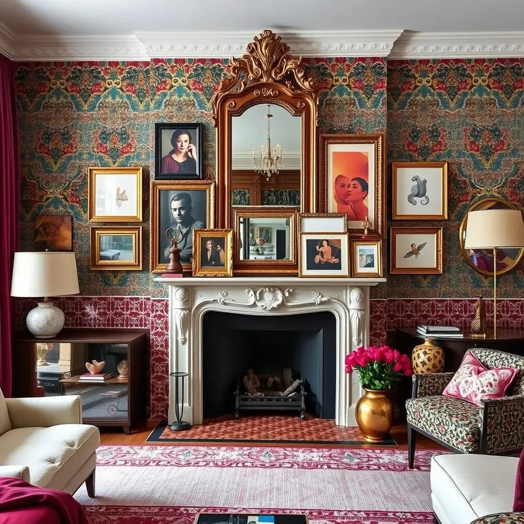 Maximalist Approach: Bold Fireplace Accent Wall Designs