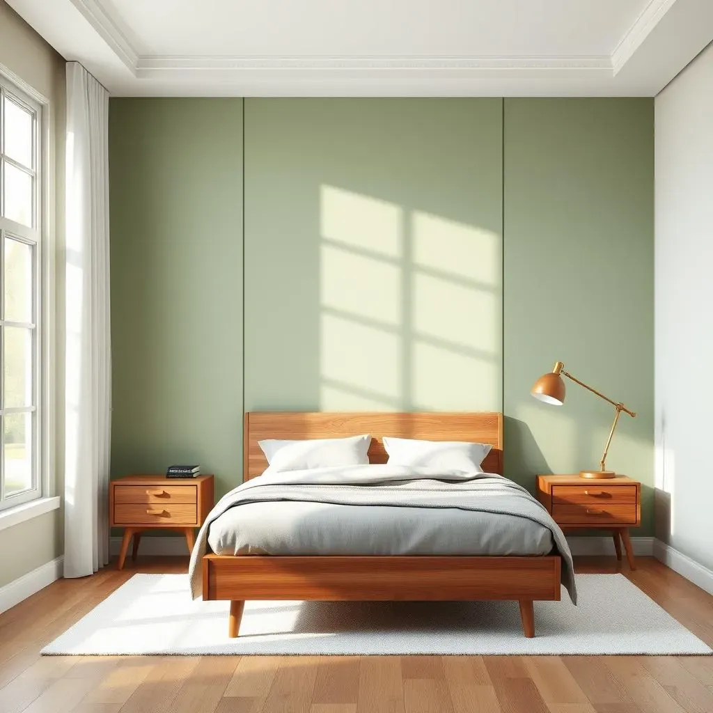 MidCentury Modern Bedroom Accent Wall Ideas Using Paint