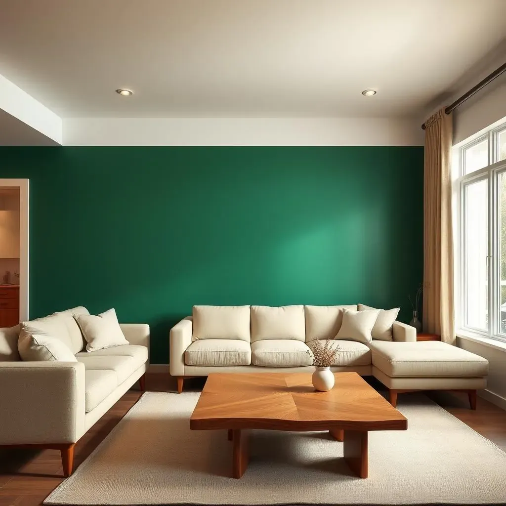 MidCentury Modern Living Room Accent Wall Ideas: Using Color and Texture