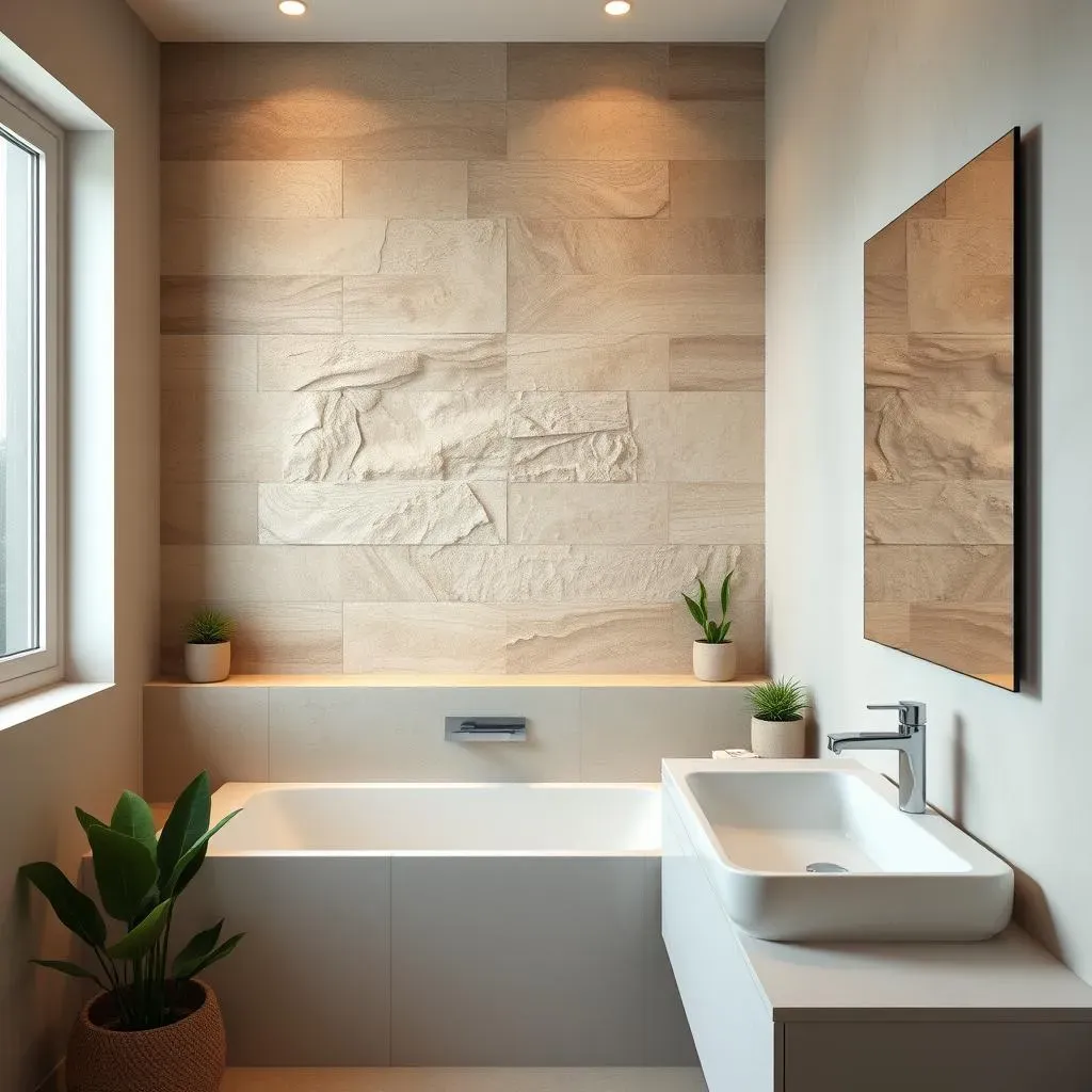 Amazing Minimalist Bathroom Accent Wall Ideas