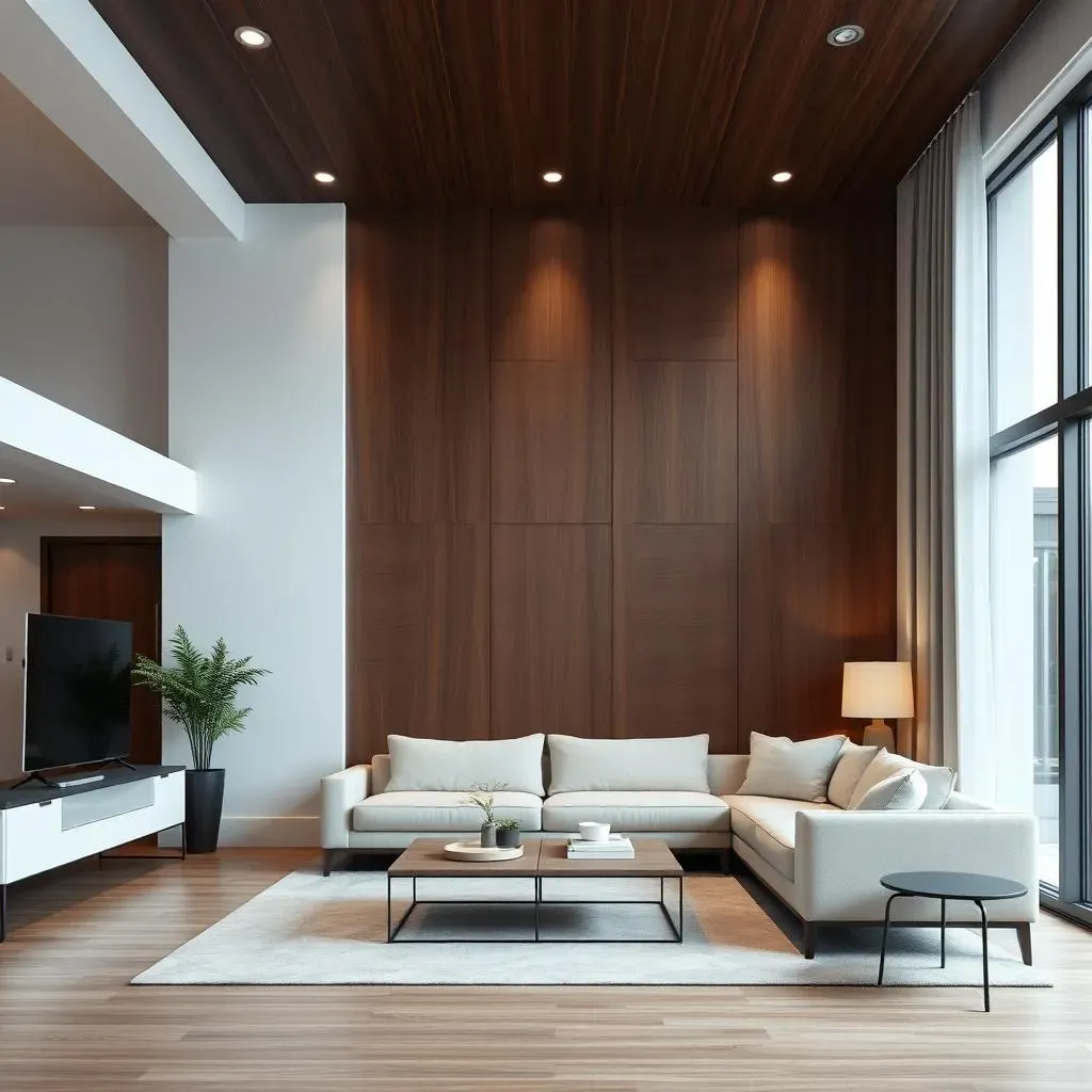 Modern Edge: Sleek Wood Panel Accent Walls