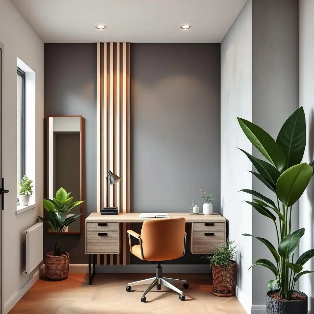 Modern Home Office Accent Wall Ideas for Small Spaces