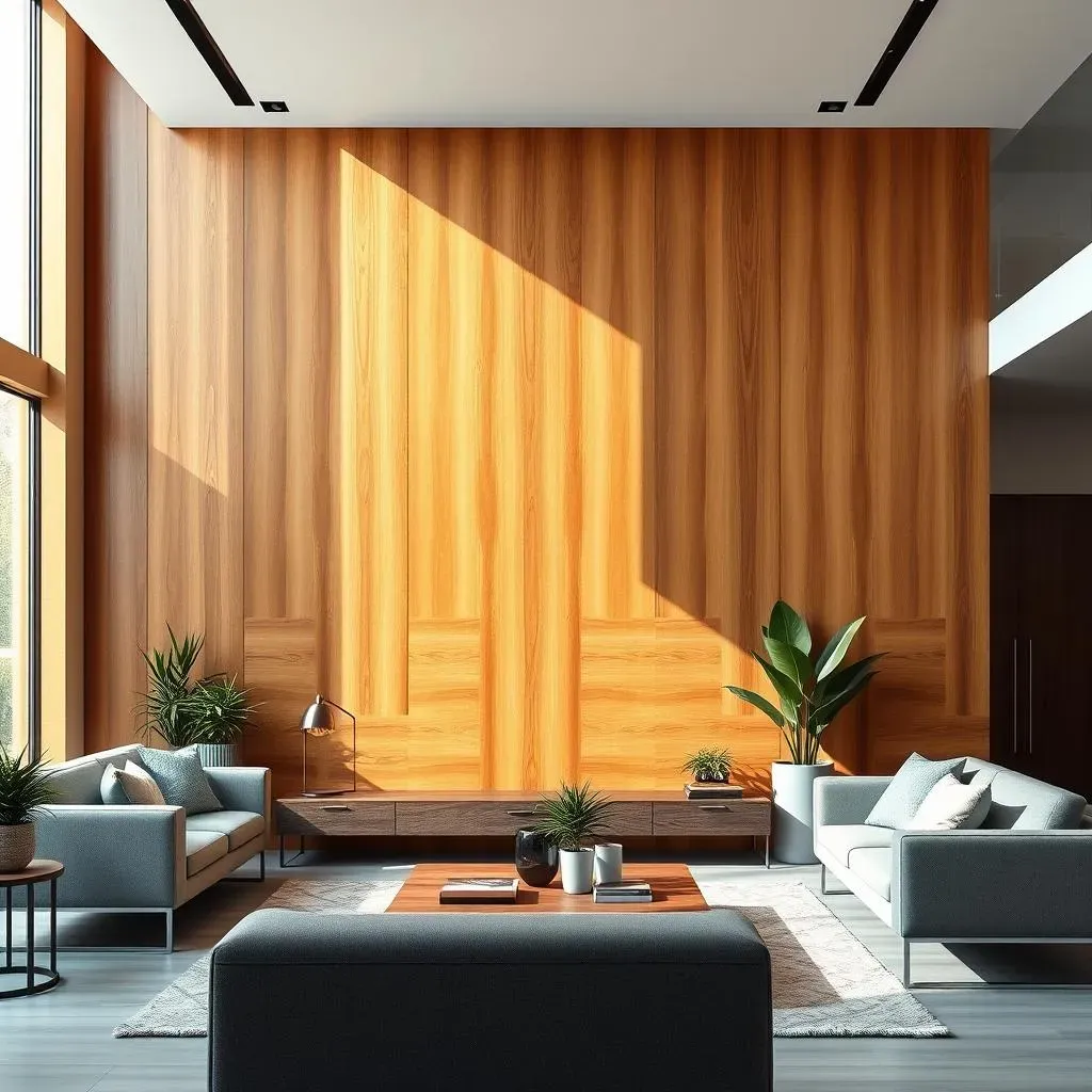 Modern Living Room Accent Wall Ideas with Texture and Materials