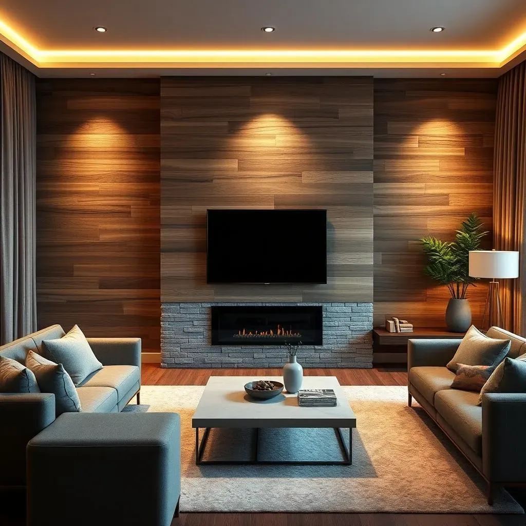 Natural Texture: Wood and Stone Accent Wall Decor Ideas