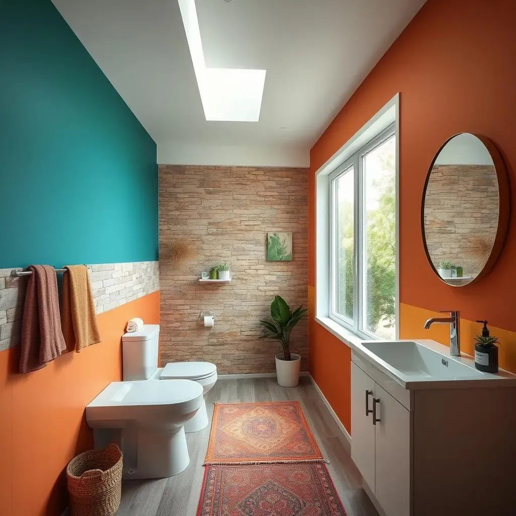 Paint and Natural Elements: Unique Accent Wall Ideas for Small Bathrooms