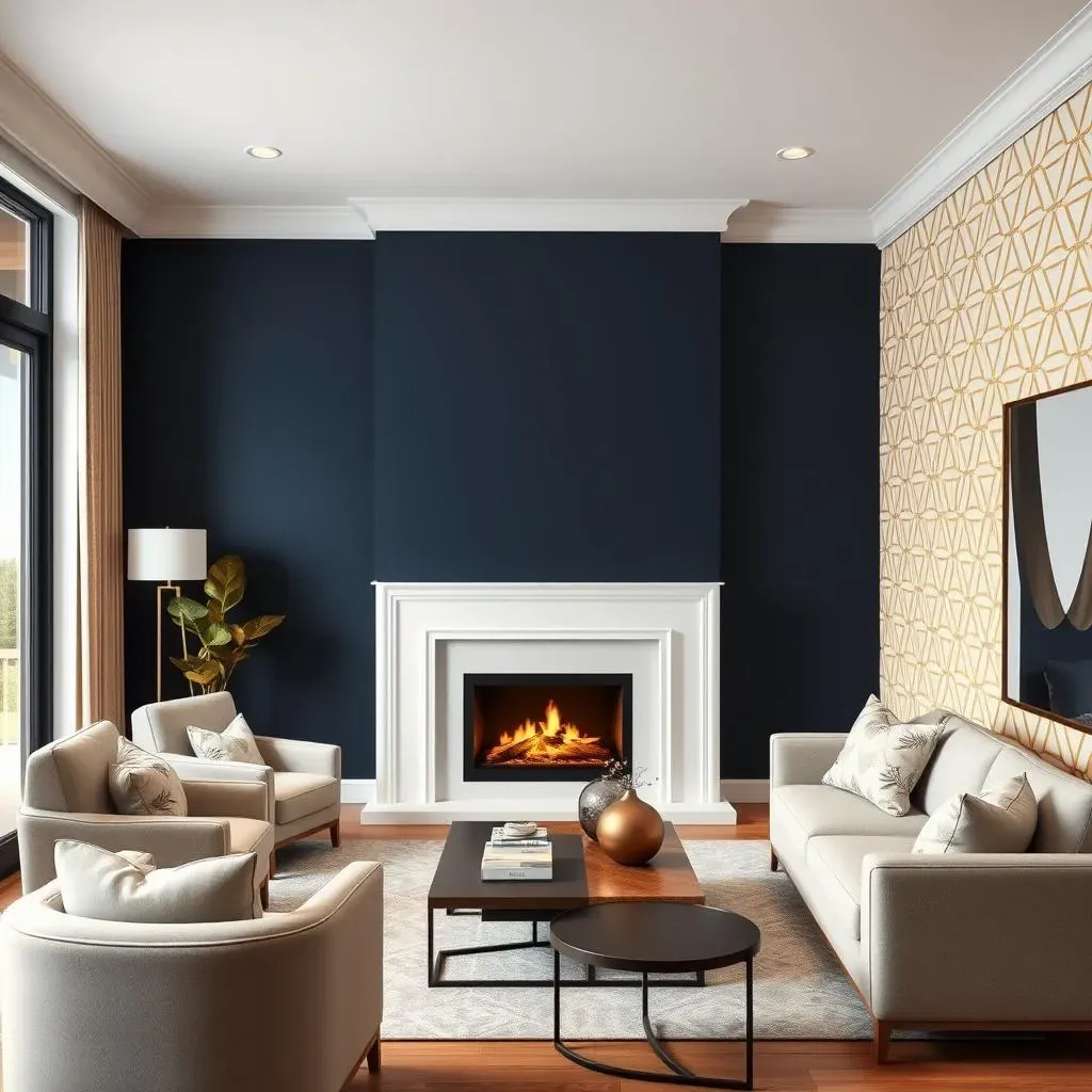 Paint and Wallpaper: Creative Accent Walls Around Your Fireplace