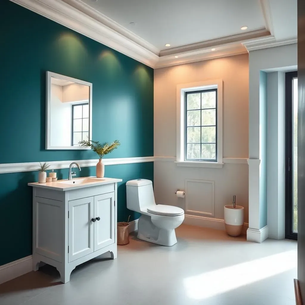 Paint: The Easiest Bathroom Wall Accent Ideas