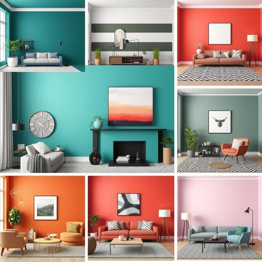 Amazing Painted Accent Wall Ideas Living Room to Energize