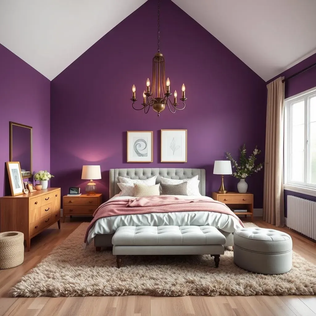 Amazing Purple Accent Wall Bedroom Ideas for You