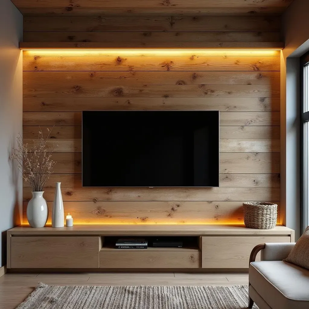 Rustic Accent Wall Ideas Behind the TV: Warm and Inviting Options