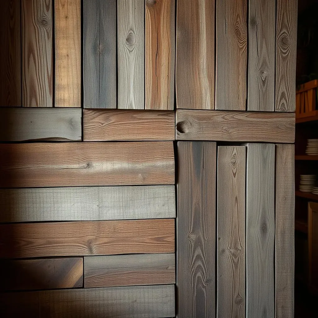Rustic Charm with Reclaimed Wood Slat Walls