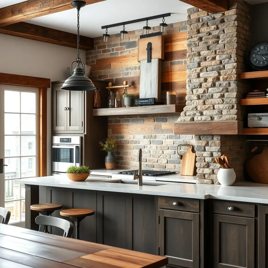 Amazing Rustic Kitchen Accent Wall Ideas