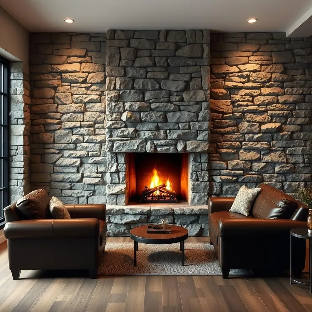 Rustic Stone and Brick: Adding Texture to Your Fireplace Accent Wall