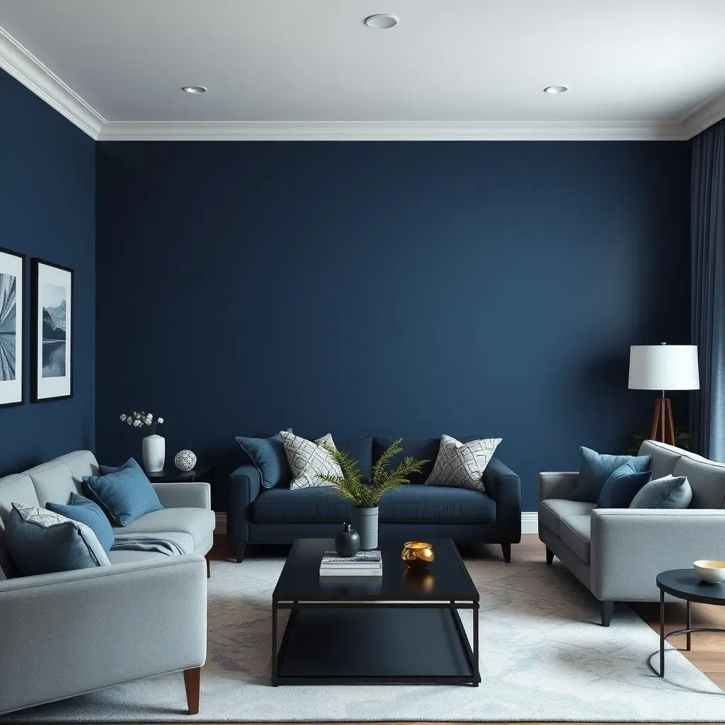 Shades of Blue: Finding Your Perfect Match for a blue accent wall ideas living room