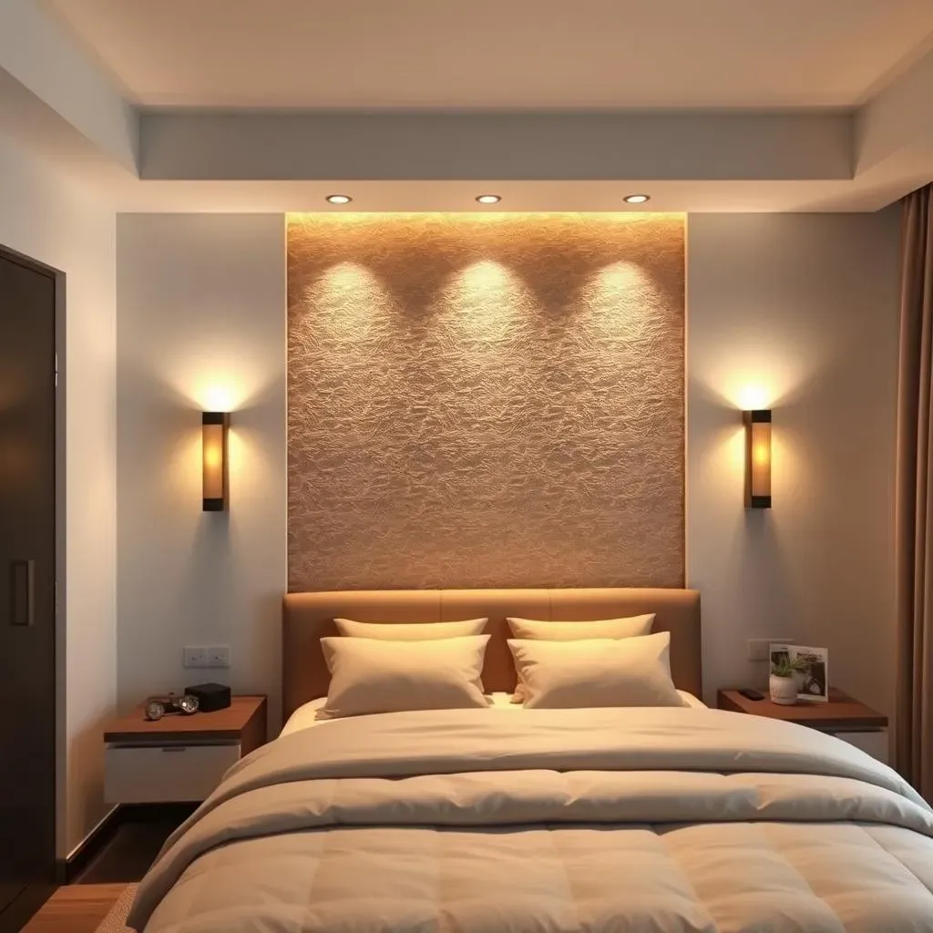 Showstopping Contemporary Bedroom Accent Wall Designs with Lighting