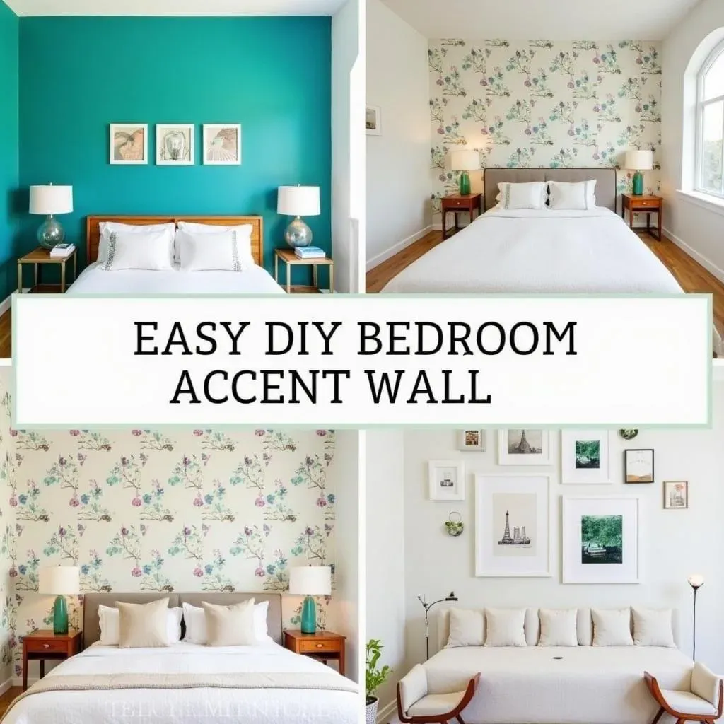 Simple DIY Easy Bedroom Accent Wall Ideas