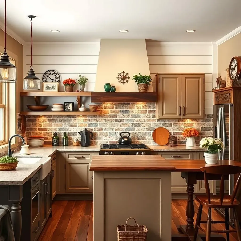 Stunning Farmhouse Kitchen Accent Wall Ideas