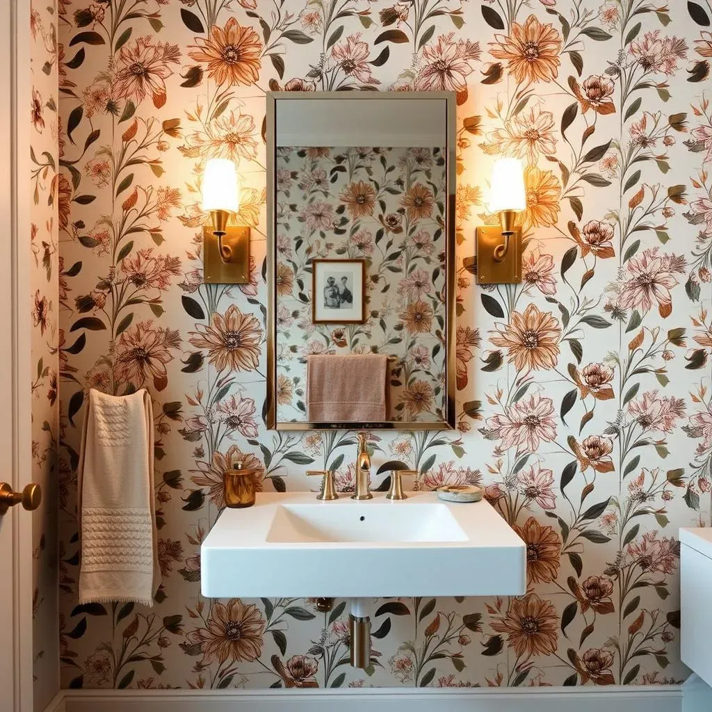 Styling Your Bathroom Around the New Wallpaper Accent Wall