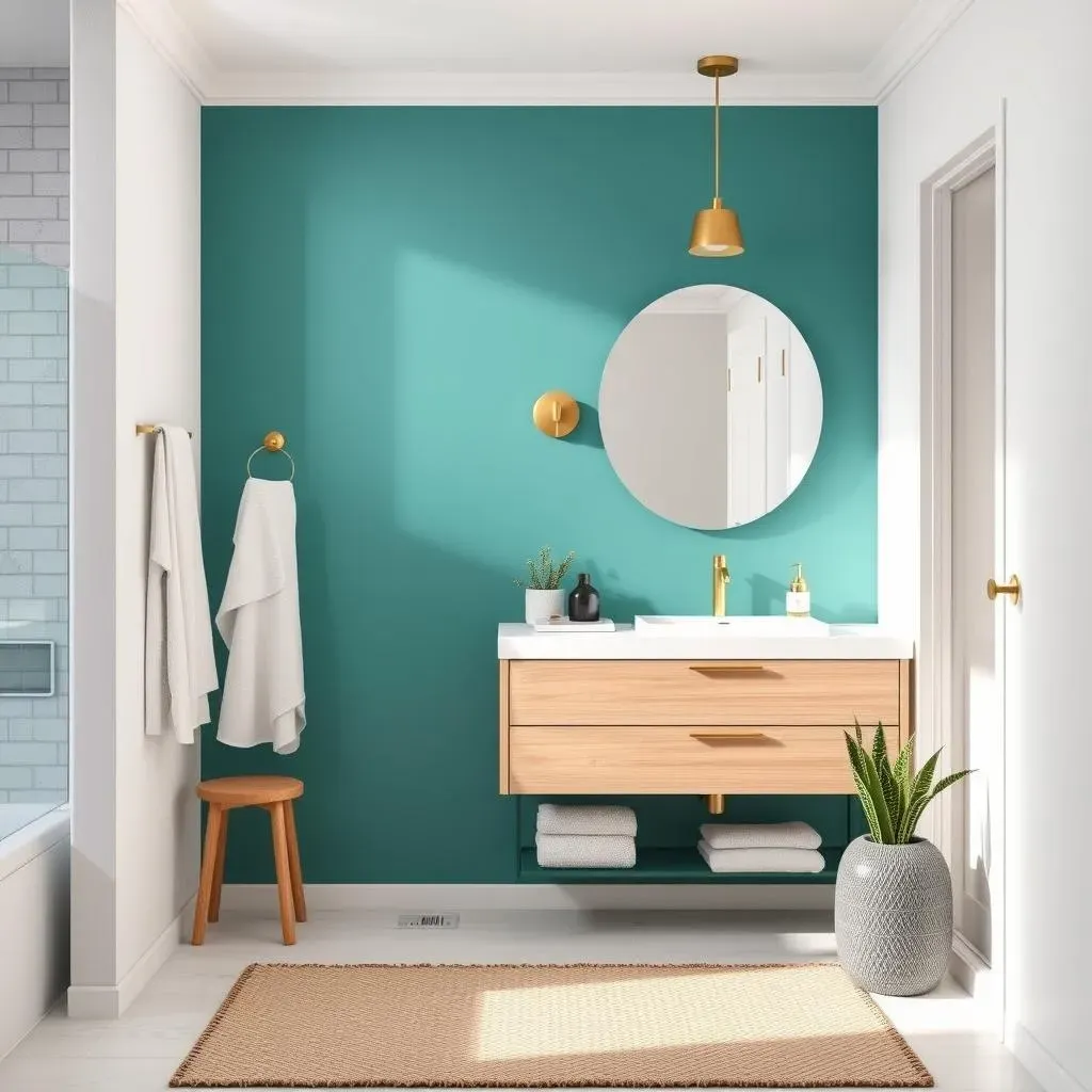 Styling Your Bathroom Around Your Painted Accent Wall