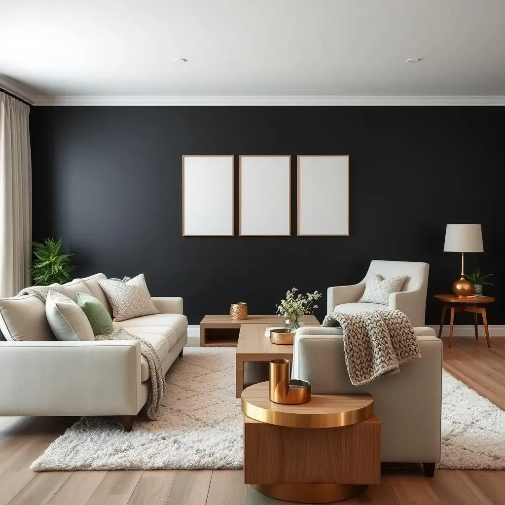 Styling Your Matte Black Accent Wall: Furniture and Decor