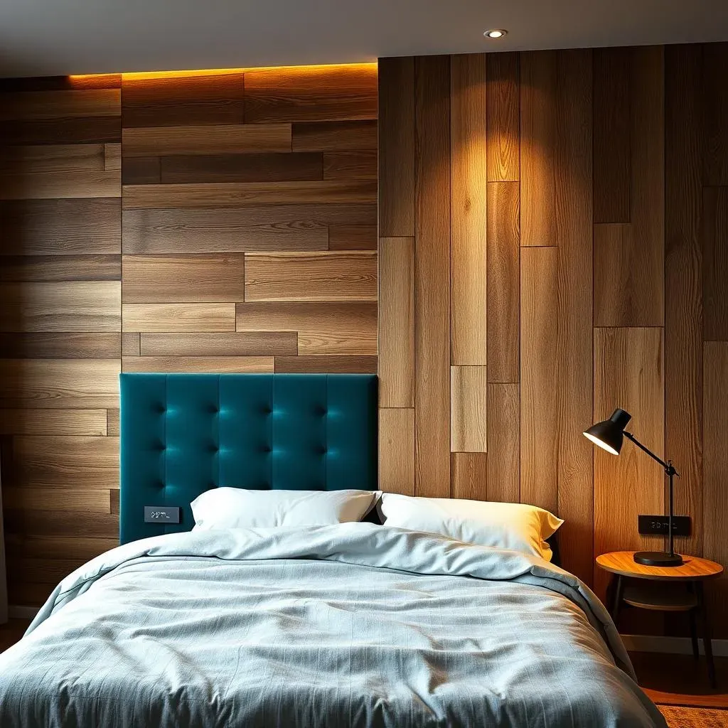 Textural Bedroom Accent Wall Ideas: Wood, Fabric, and More