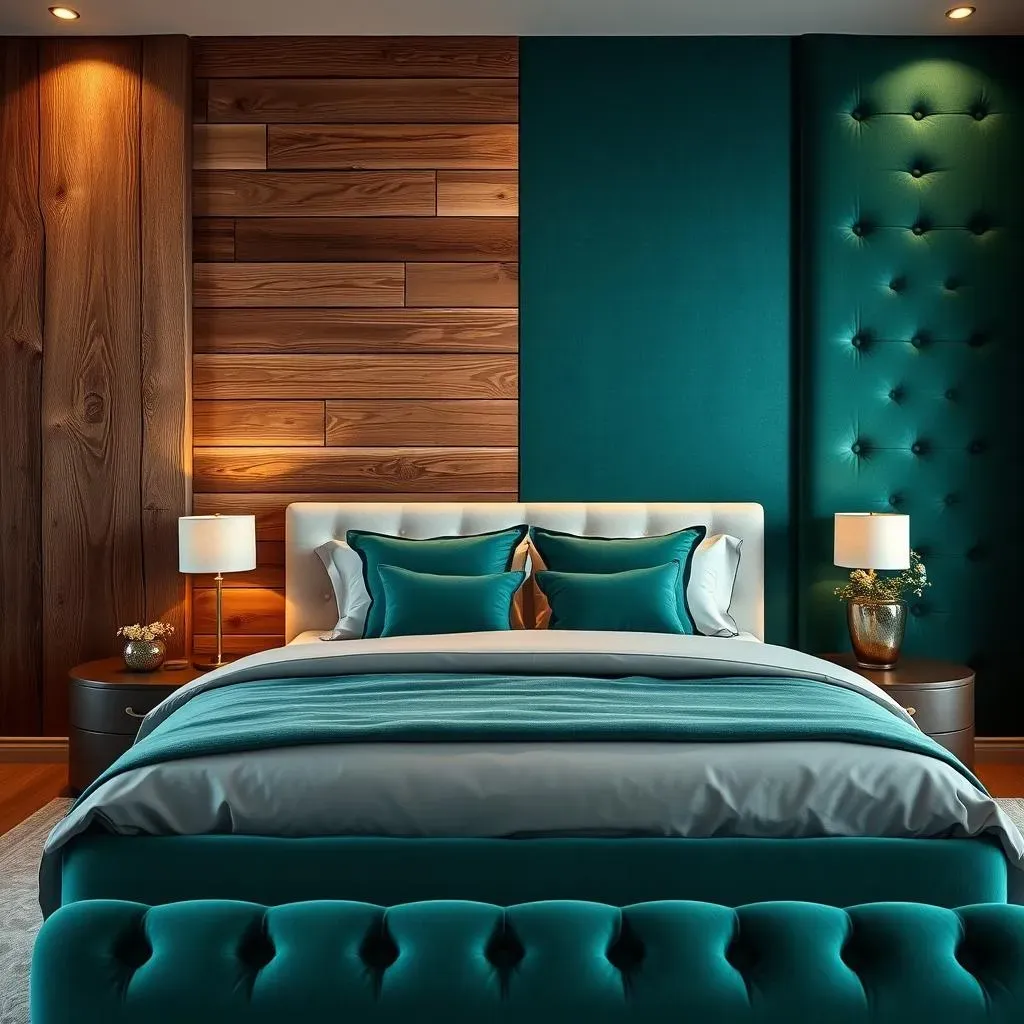Textural Bedroom Accent Walls: Wood, Fabric, and More