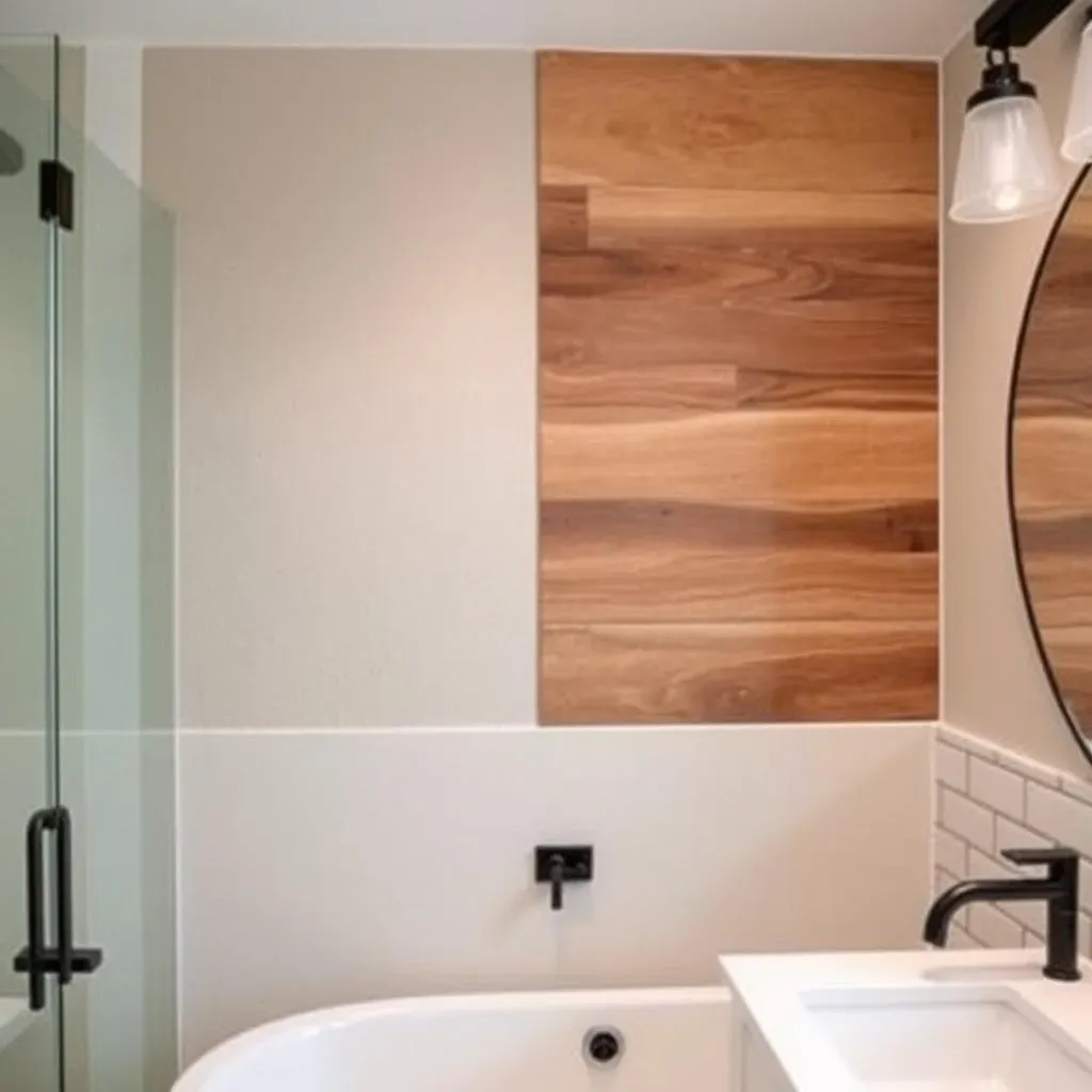 Texture & Dimension: Beyond Paint for Bathroom Accent Walls