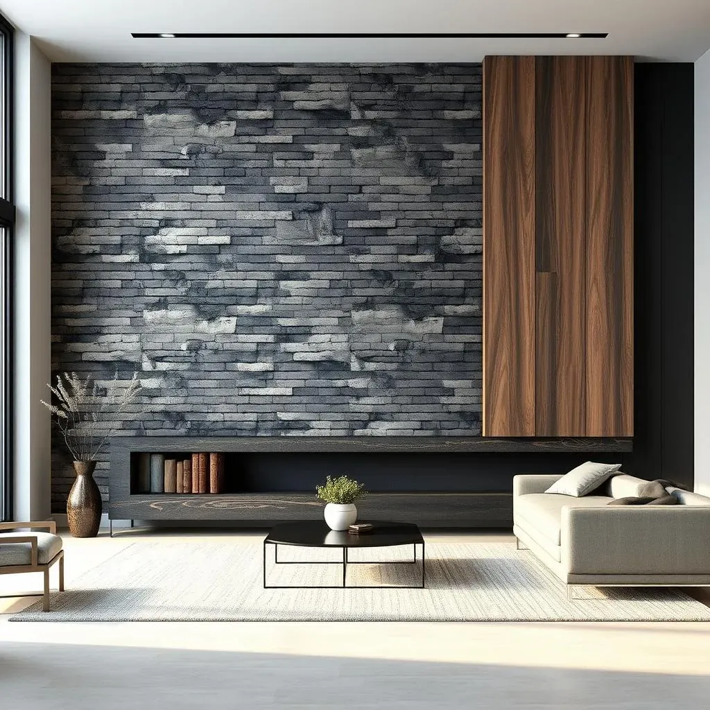 Stunning Textured Black Accent Wall Ideas