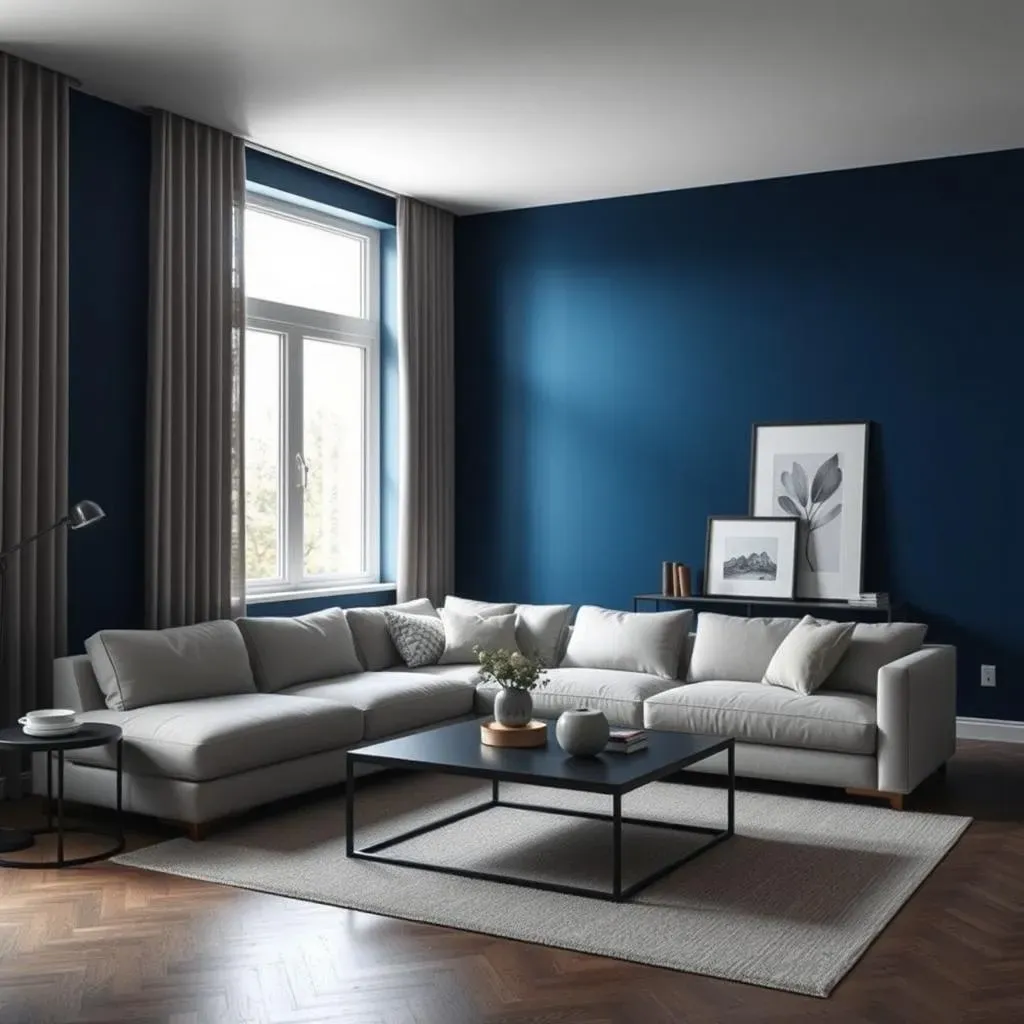 The Power of a Minimalist Living Room Accent Wall