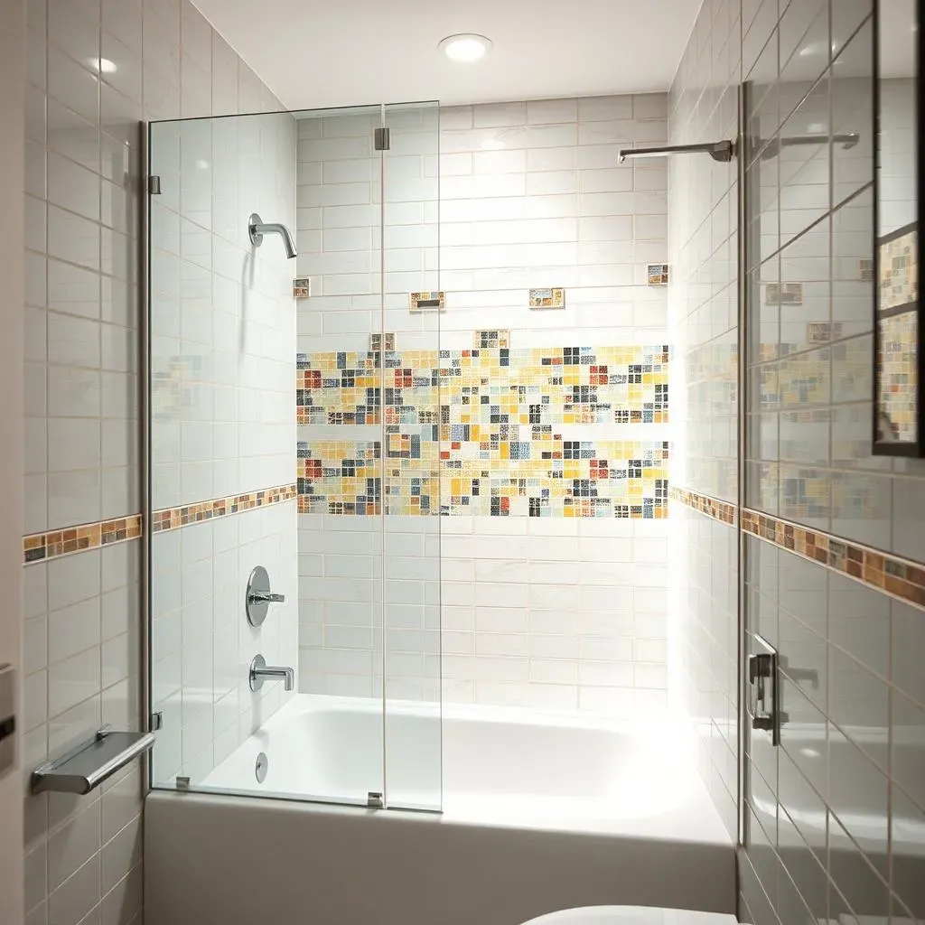 Tile Accent Wall Ideas for Small Bathrooms: Splash of Style