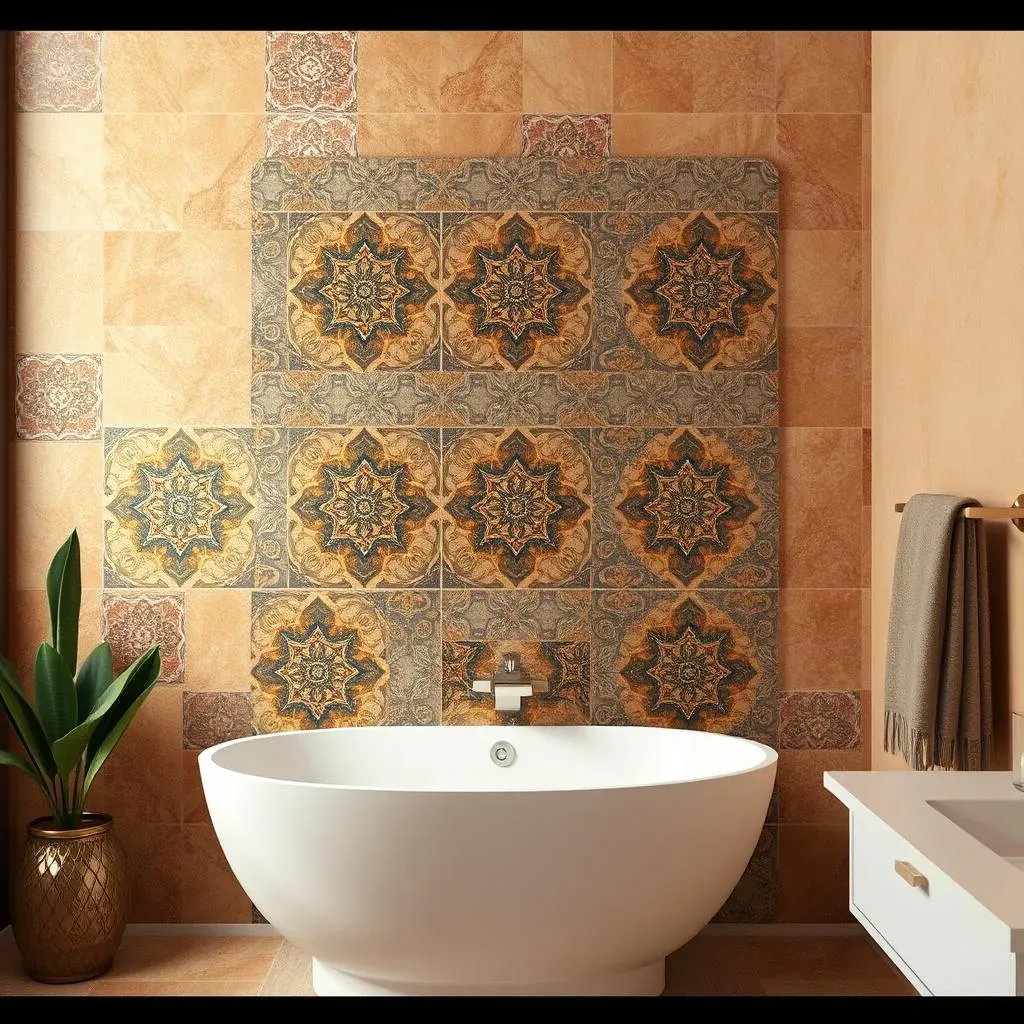 Tile and Texture Ideas for Bathroom Accent Walls