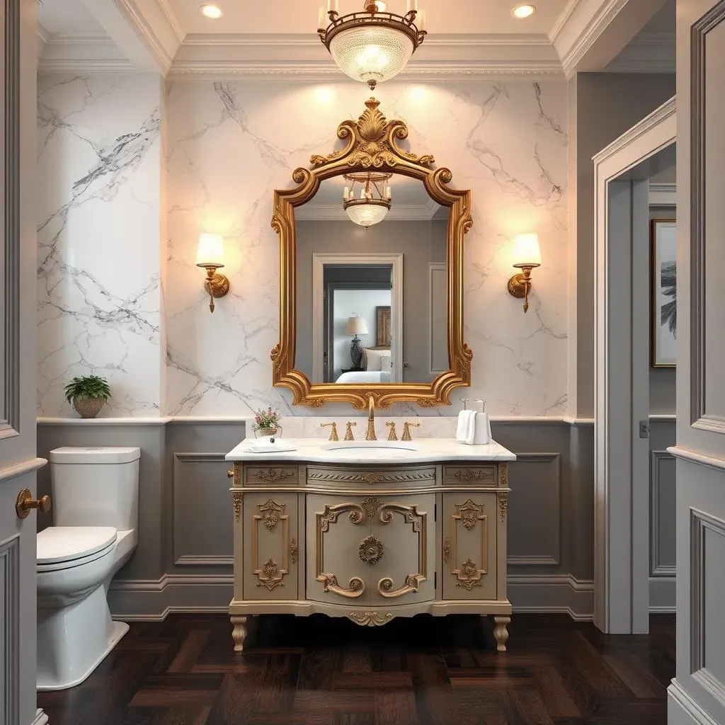 Amazing Traditional Bathroom Accent Wall Ideas