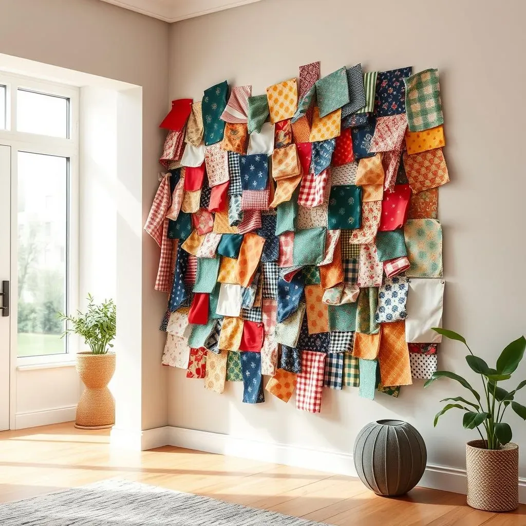 Upcycling Your Scraps:  A DIY Accent Wall with Fabric