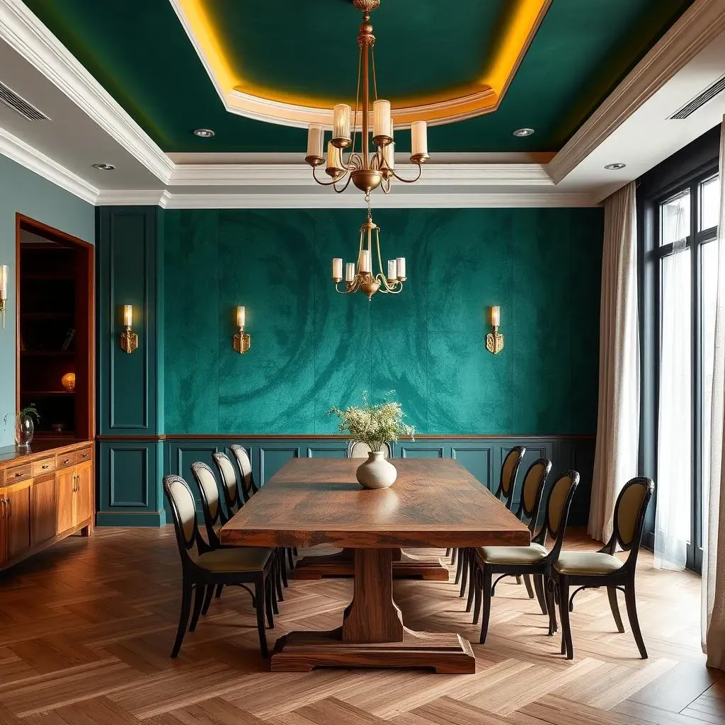 Using Color and Texture in Dining Room Accent Wall Designs