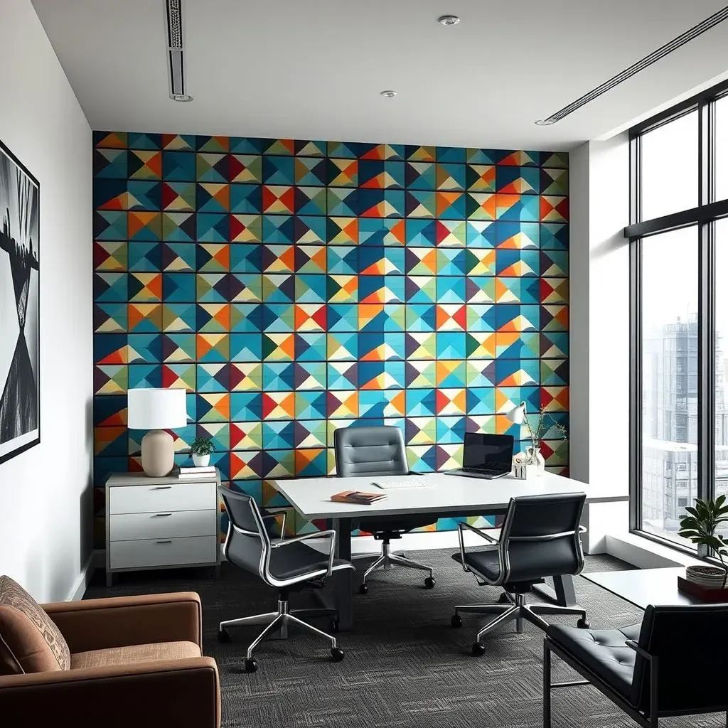 Amazing Wallpaper Accent Wall Ideas for Office