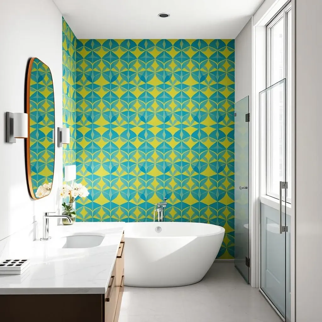Wallpaper Wonders: Unique Accent Wall Bathroom Ideas