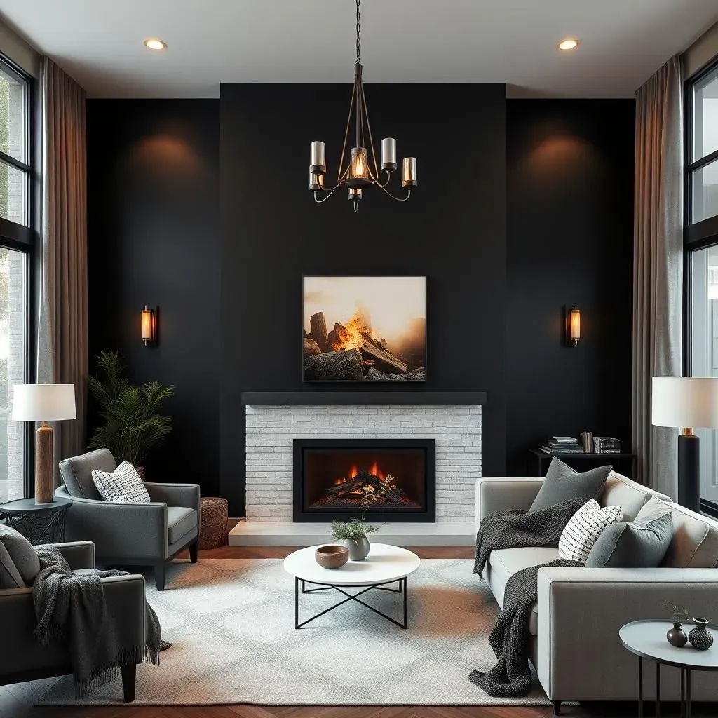 Why a Black Fireplace Accent Wall is a Bold Choice