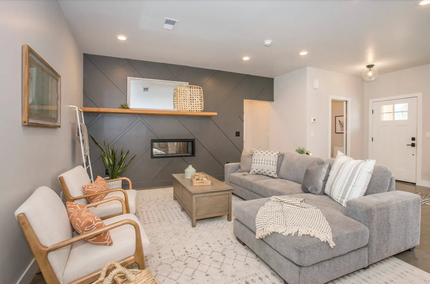 Why Bother? The Appeal of Accent Wall Ideas for Grey Living Room
