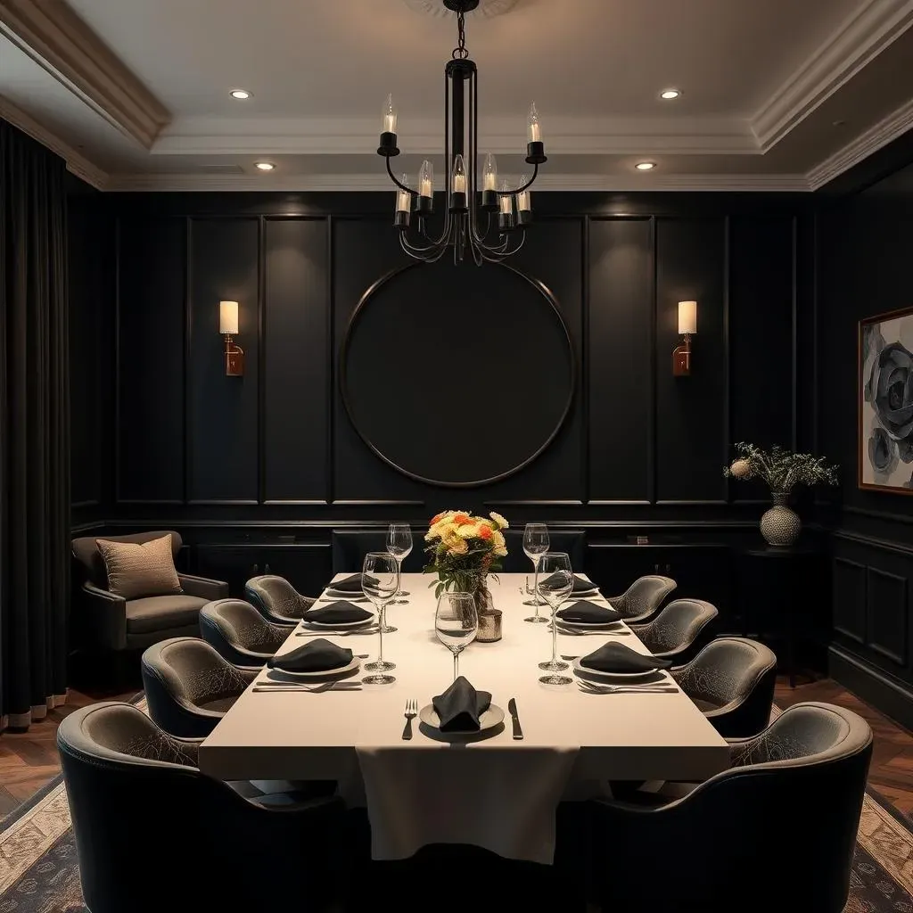 Why Choose a Black Accent Wall in Your Dining Room?