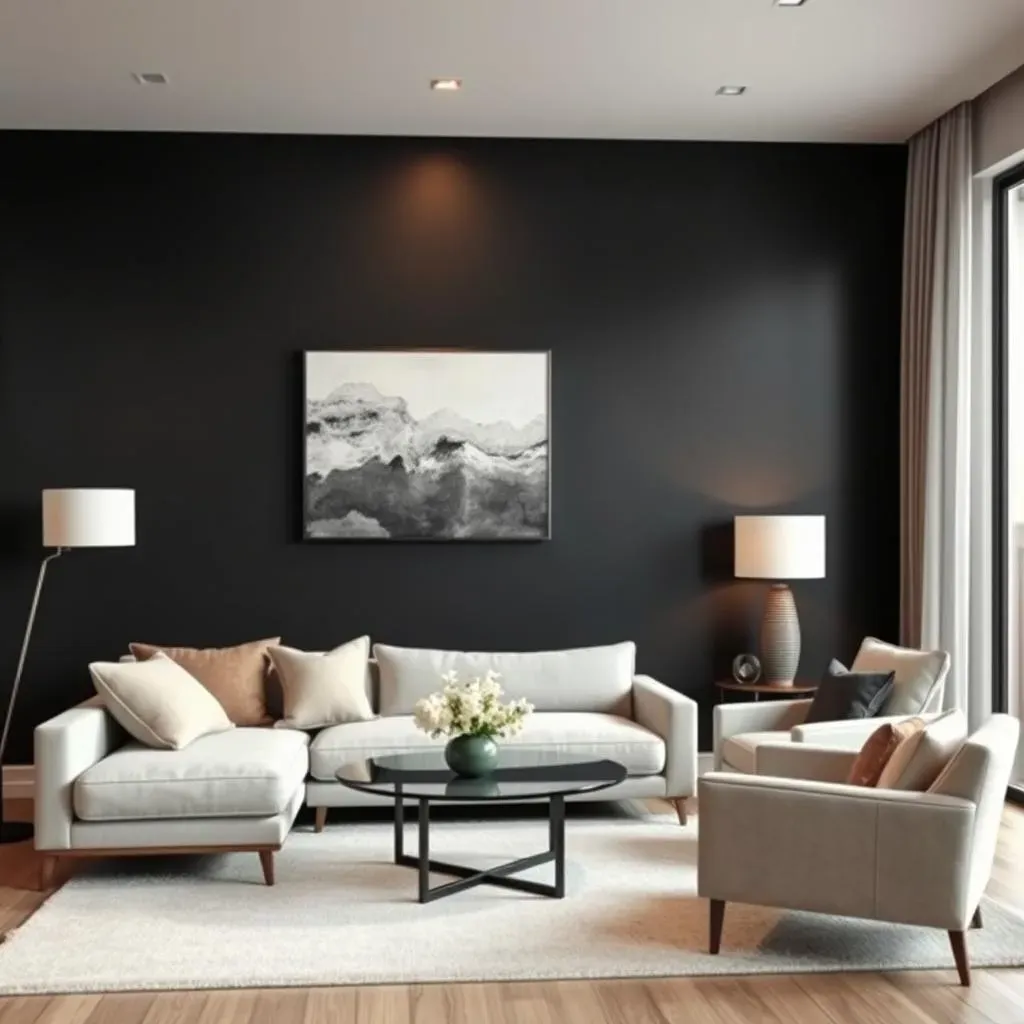 Why Choose a Black Accent Wall in Your Living Room?