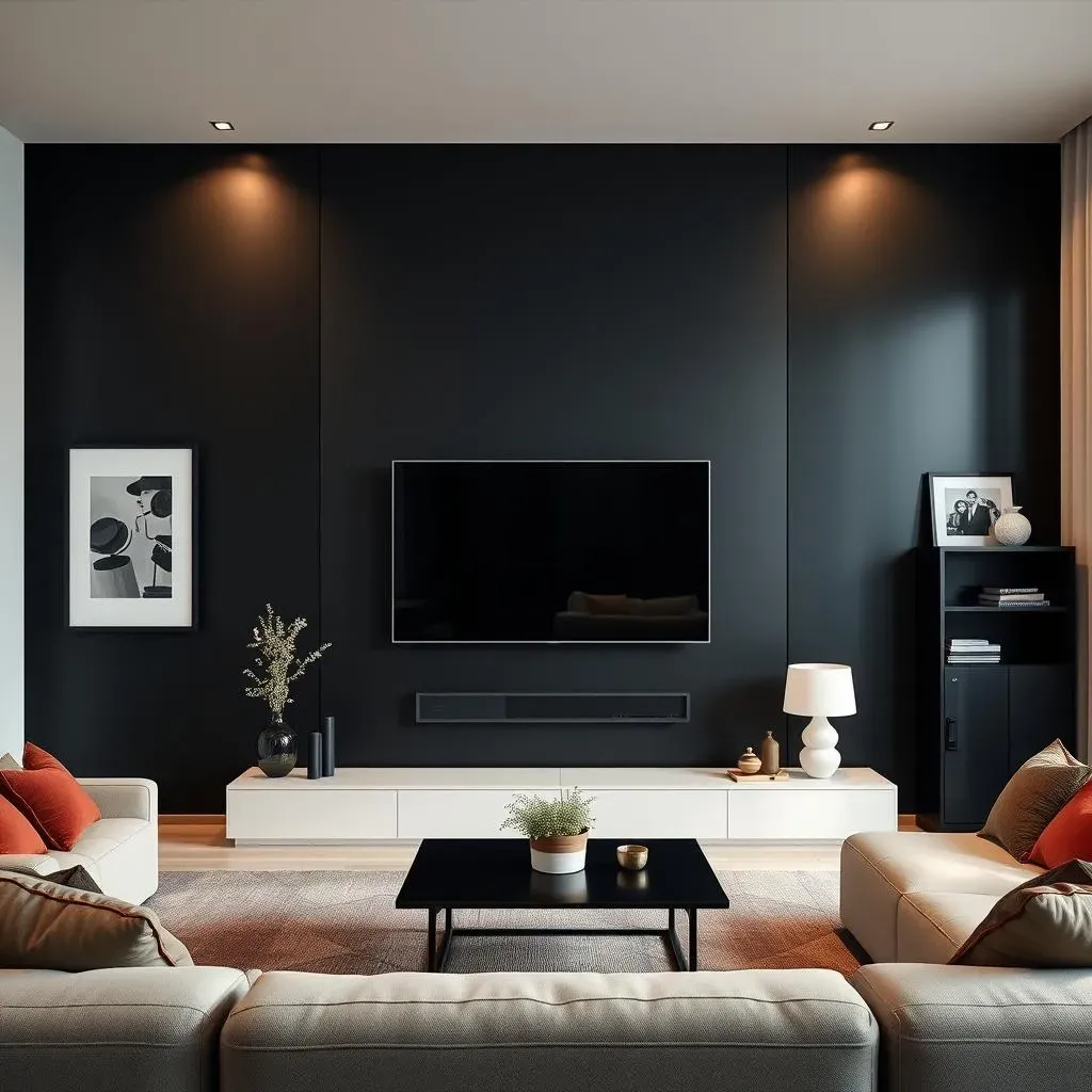 Why the Black TV Accent Wall Trend is Taking Over