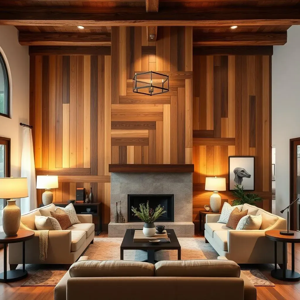 Spectacular Wood Accent Wall Ideas for Living Room